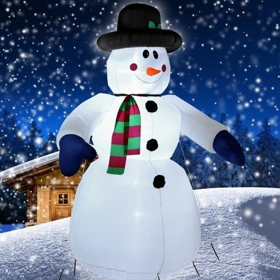 Opblaasbare sneeuwpop 240cm huren
